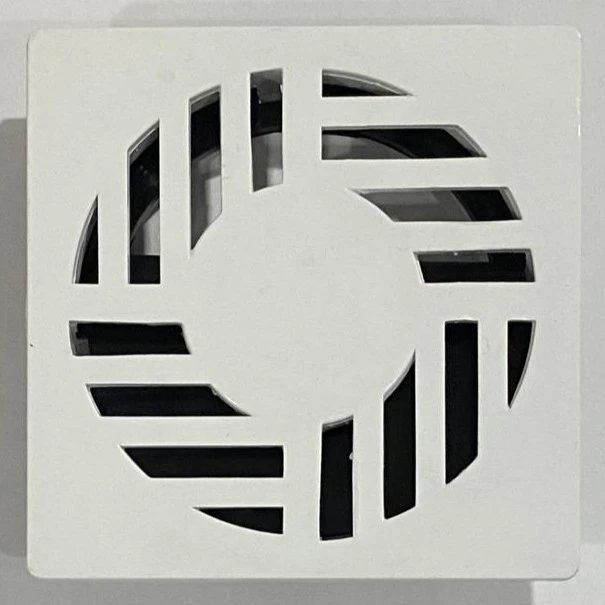 Ralo antidengue branco quadrado 100mm fabricado pela N7N Ferramentaria