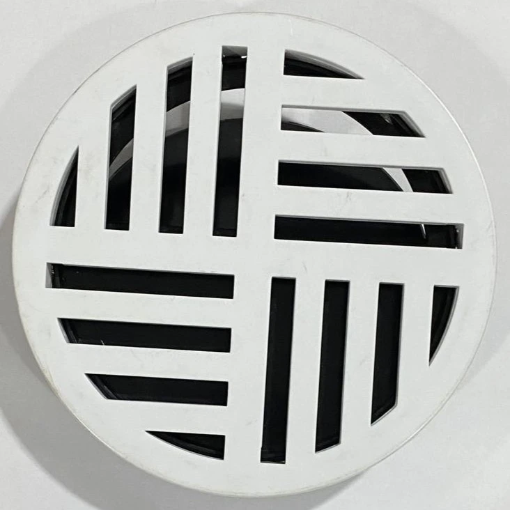 Ralo antidengue branco redondo 150mm fabricado pela N7N Ferramentaria