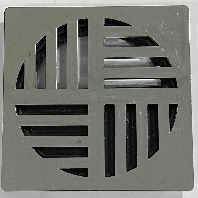 Ralo antidengue cromado quadrado 150mm fabricado pela N7N Ferramentaria
